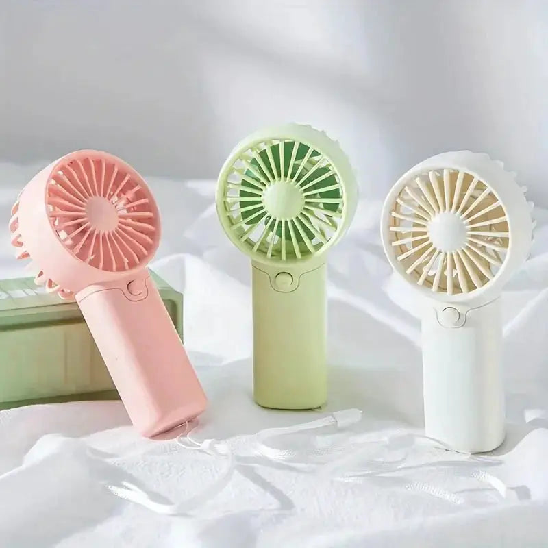 2026 Cute Mini Fan Portable Handheld Fan Lightweight Handy Fan Pocket Size Low Noise Small Electric Fan Student Gift Outdoor Fan