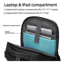 Men's 17.3'' Laptop Backpack Large Capacity Travel Bag