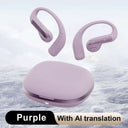 AI Translation Headset With Noise Cancelling Wireless Bluetooth V5 Mic Pro