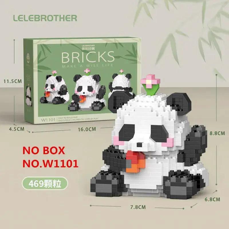 Panda Building Blocks Creative DIY Toy For Kids Fun Set