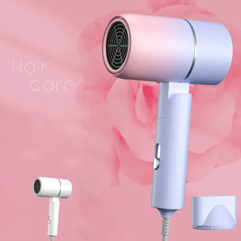 Folding Hairdryer With Carrying Bag Portable Travel Dryer