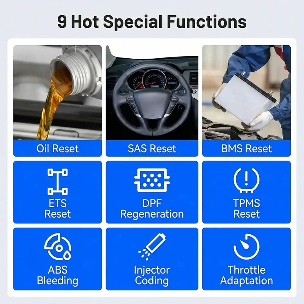 TOPDON ArtiDiag600S OBD2 Scanner Professional Car Diagnostic Tool ABS Airbag Oil EPB DPF TPMS BMS Reset Automotive Code Reader