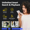 ANNKE 12MP Dual Light Smart Video Surveillance Kit 4PCS POE Camera WIth 12MP NVR Smart Home Camera 8CH NVR Outdoor Built-in mic