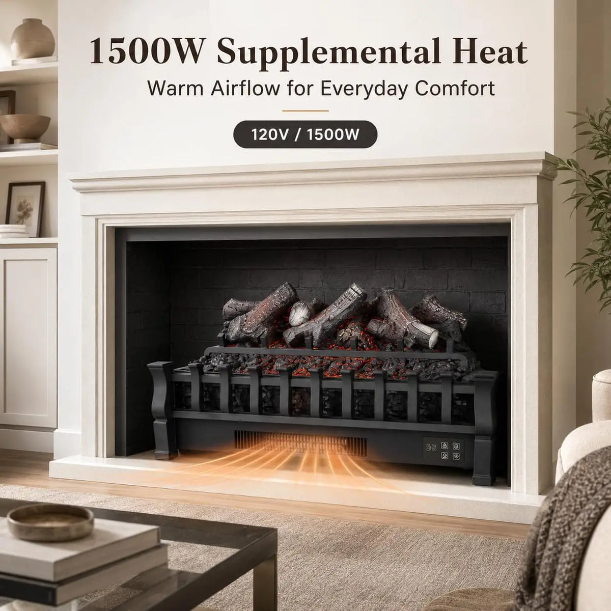 Wooden Fireplace