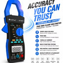 Clamp Meter Multimeter , Counts True-RMS Solar Pro AC/DC Digital