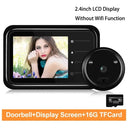 2.4 Inch LCD Peephole Doorbell Camera With IR Night Vision Never Miss A Visitor