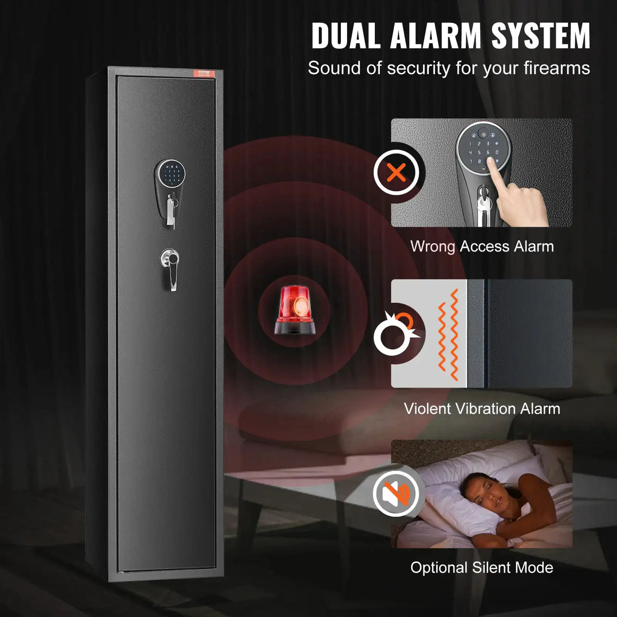 SucceBuy Rifle Gun Safe with Keypad — product image 4