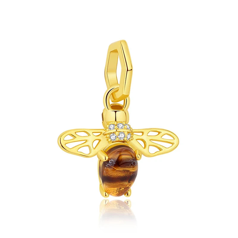 Sterling Silver Charm Firefly Butterfly