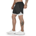 Men's 2-in-1 Camo Running Shorts for Gym and Fitness