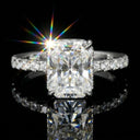 Moissanite Ring in Sterling Silver Carat Cute Romantic
