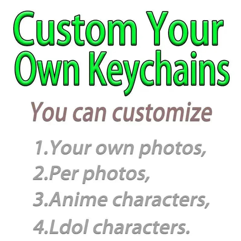 Custom Acrylic Keychain With Personalized Holographic Charm