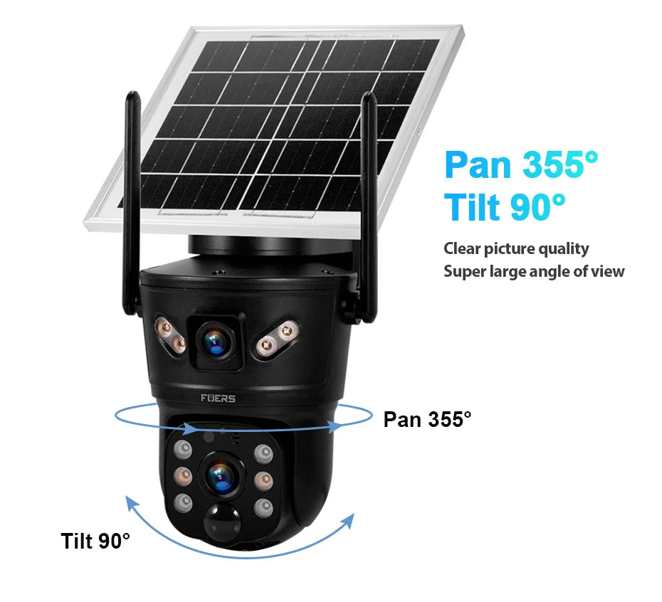 KERUI CCTV Camera Solar WIFI Wireless Solar Panel Powered Camera — product view 4