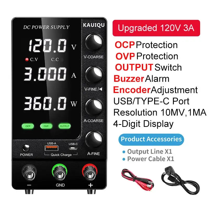 Adjustable Lab Power Supply - Usb Fast Charge — product view 9