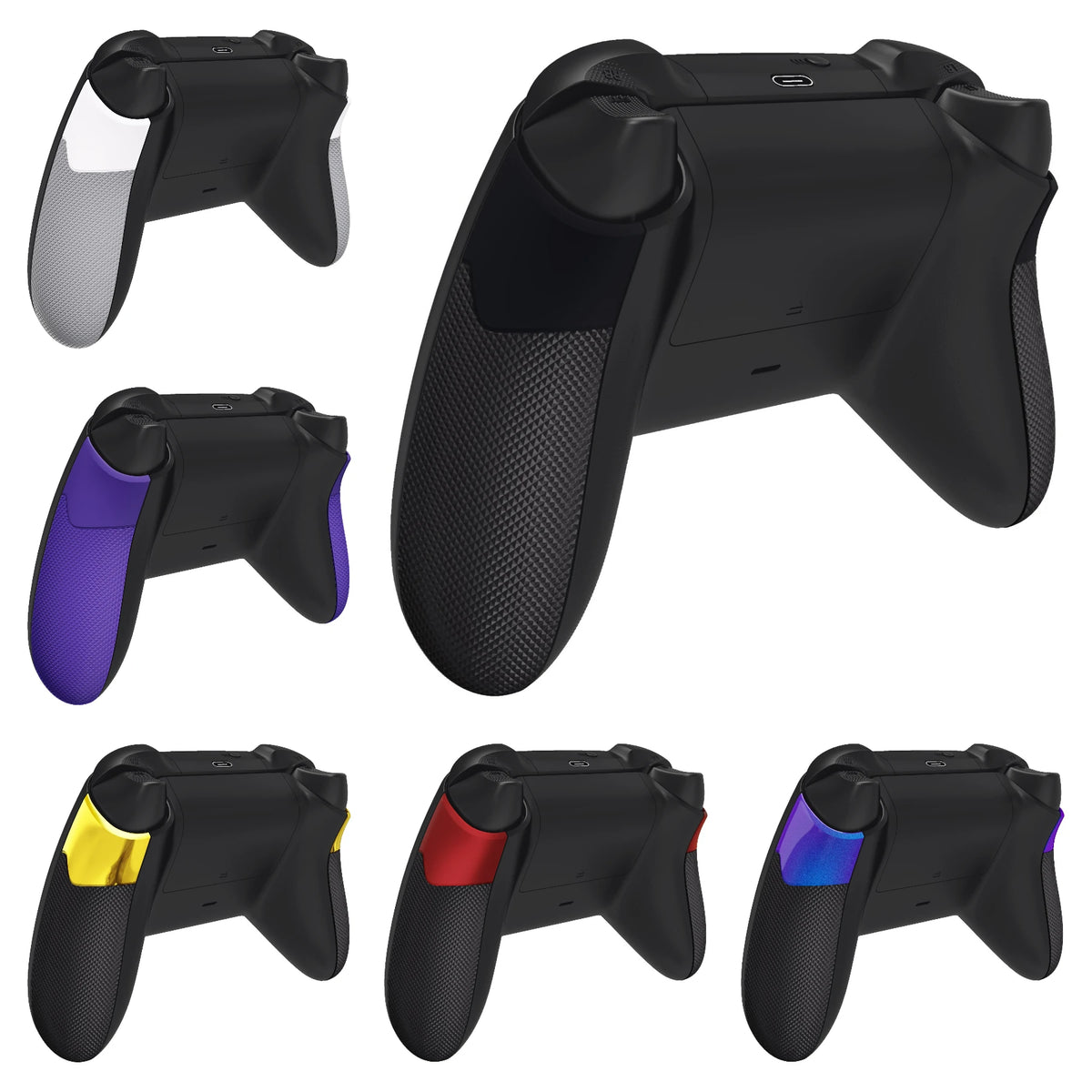 eXtremeRate Rubberized Grips Replacement Back