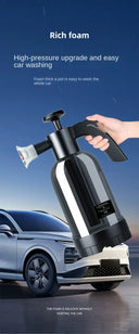 2L Hand Pump Foam Sprayer With 3 Nozzles For Car Wash