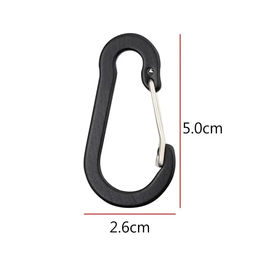 5 Pcs Carabiner Set For Outdoor Backpack Camping Clips