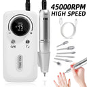 45000RPM Professional Electric Nail Drill Machine: Portable Nail File