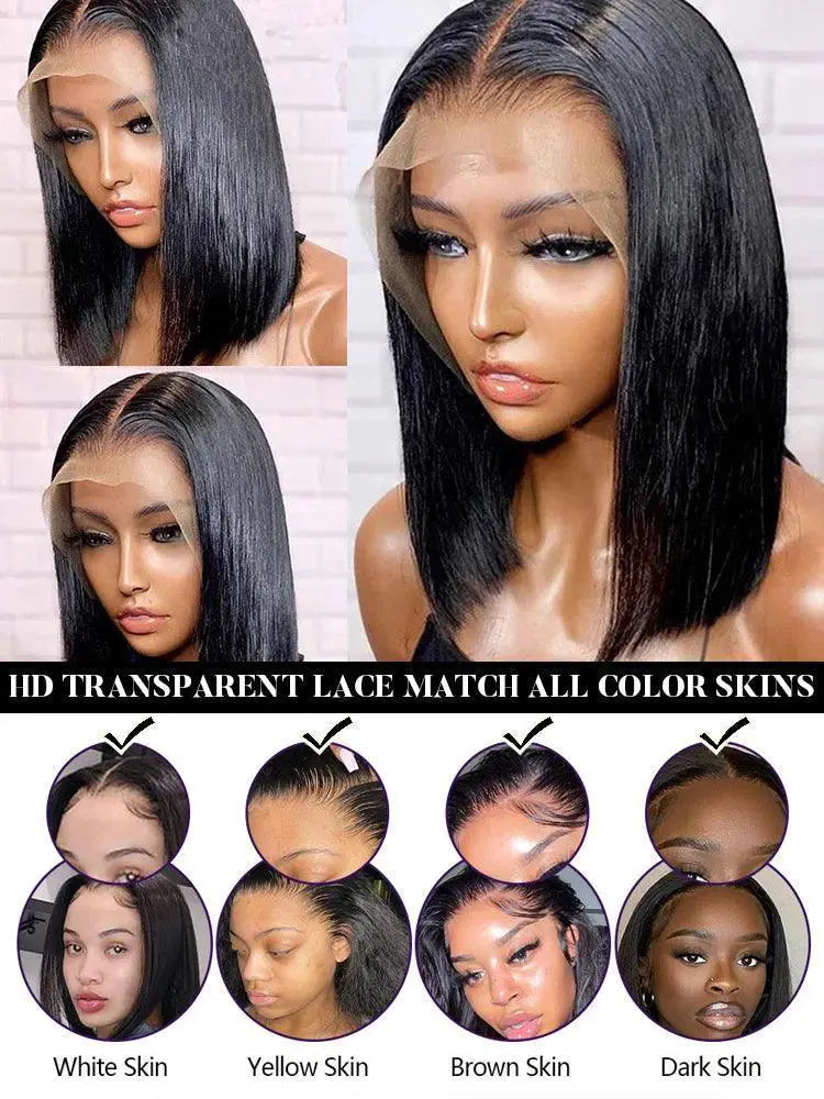 Remy Brazilian Lace Front Bob Wig Premium Hair Silk