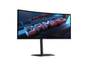 GIGABYTE 34 inch QHD 2K 1440P 200Hz AMD FreeSync Premium HDR400 Built-in Speakers Curved Gaming Computer Monitor with Height Adjustable & Tilt Stand G34WQC2