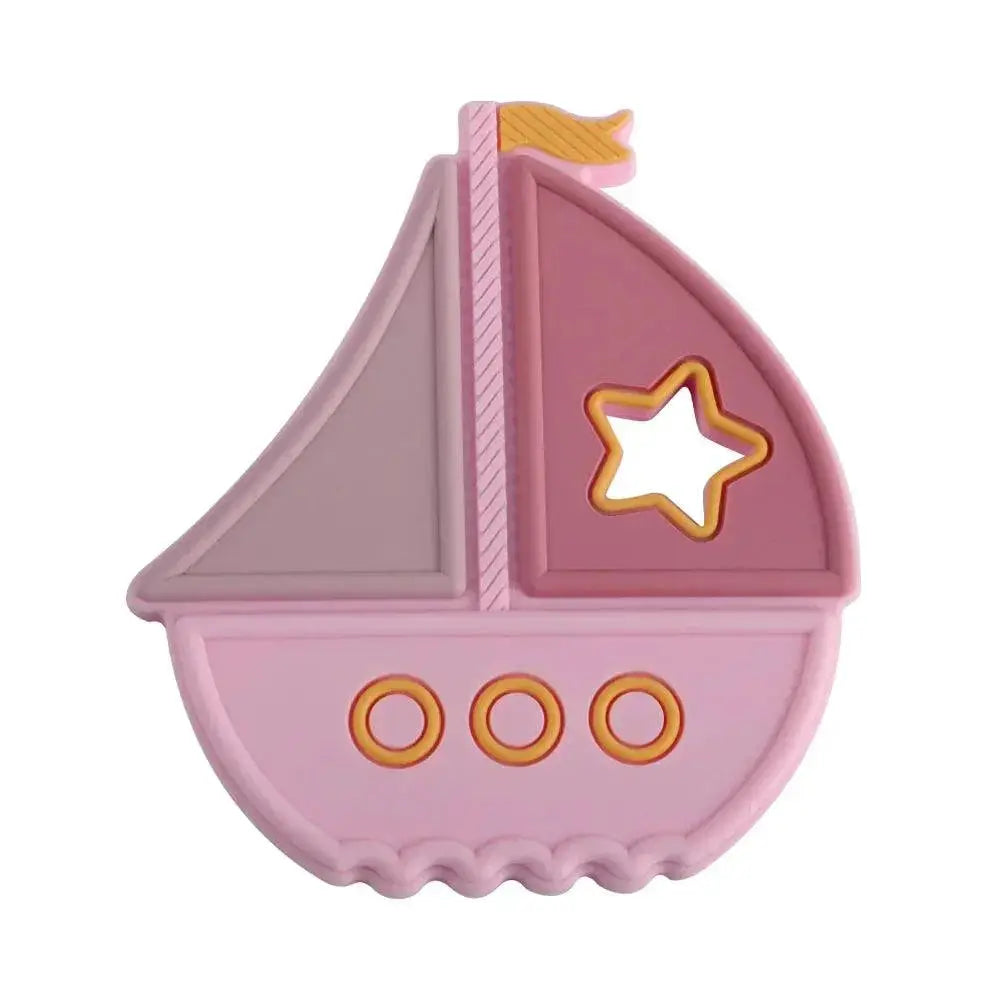 Safe Teether Jewelry Kit for Babies — Dark pink