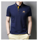 New Summer Korean Embroidered Polo Shirt Men's Luxury Top