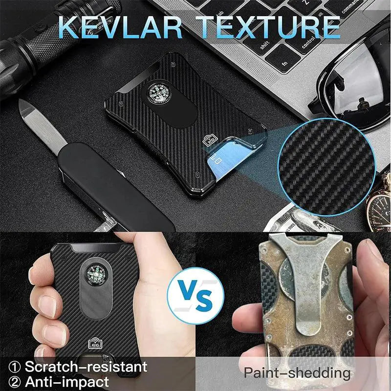 Metal Wallet For Men Ergonomic Money Clip Design Pro