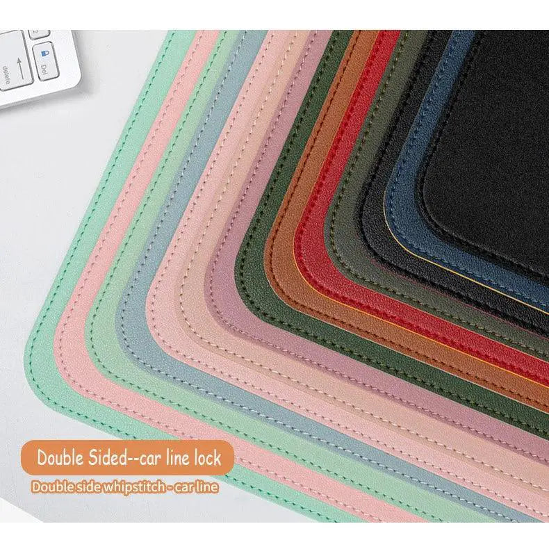 White Gaming Mousepad Portable Desk Mat Waterproof Non Slip