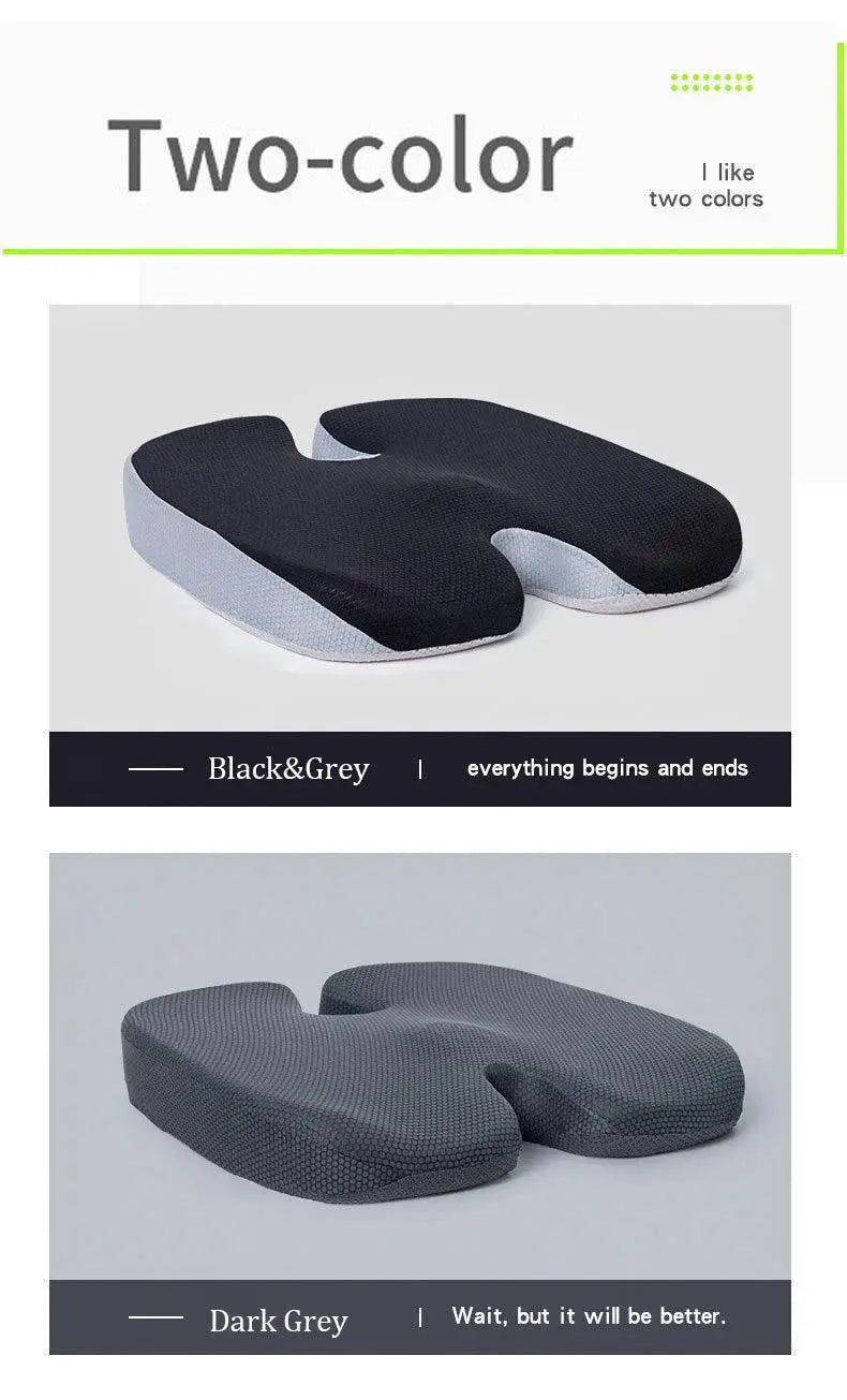 Gel Memory Foam Seat Cushion for Pain Relief and Comfort
