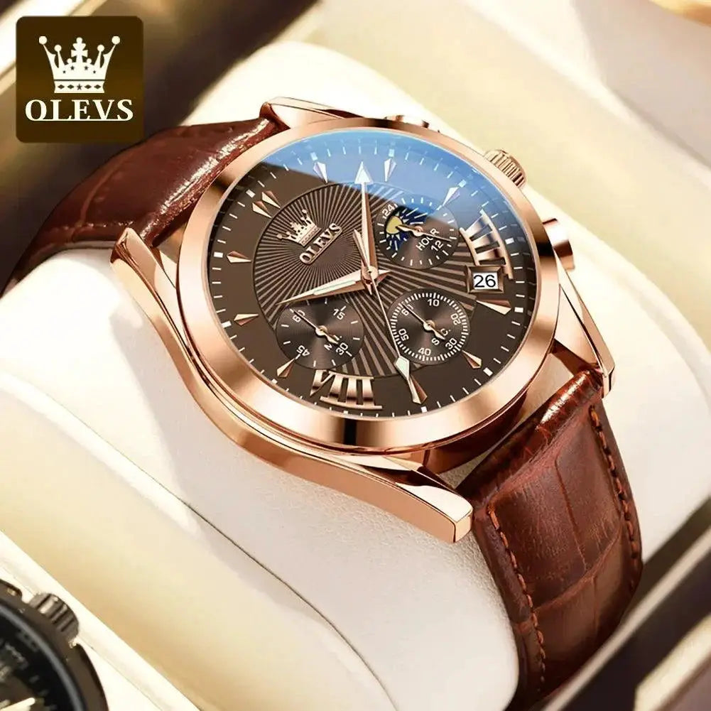 Chronograph Luxury Sports Watch for Men Waterproof