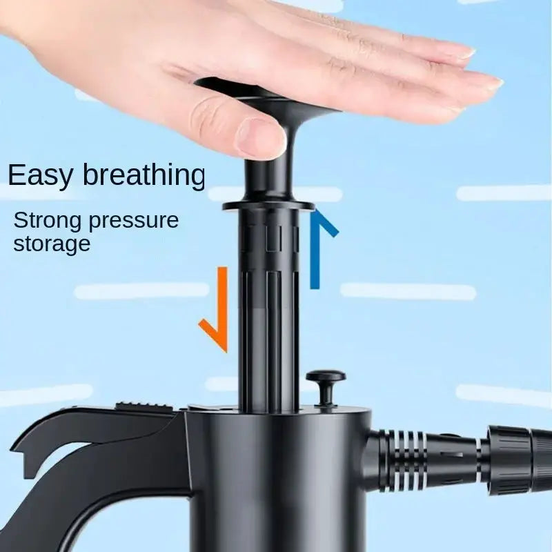 2L Hand Pump Foam Sprayer With 3 Nozzles For Car Wash - OurLum.com