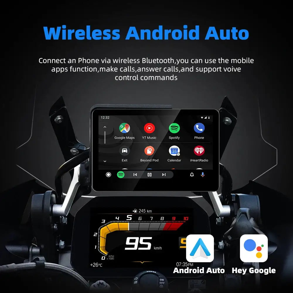 EKIY 6.2" For BMW R1200GS R1250GS R1300GS F800 F850 F900 S1000XR Wireless CarPlay Moto Android Auto GPS Motorcycle Navigation