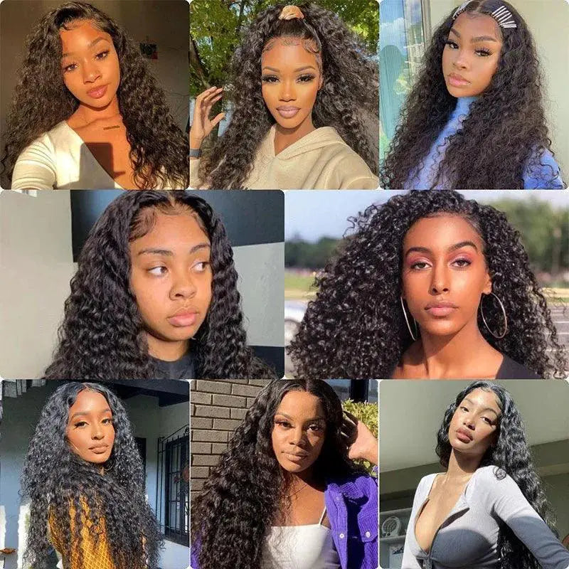 Plum Curly Brazilian Human Hair Wig Bundle For Style
