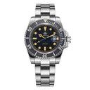 41mm Mens Quartz Watch With Steel Band