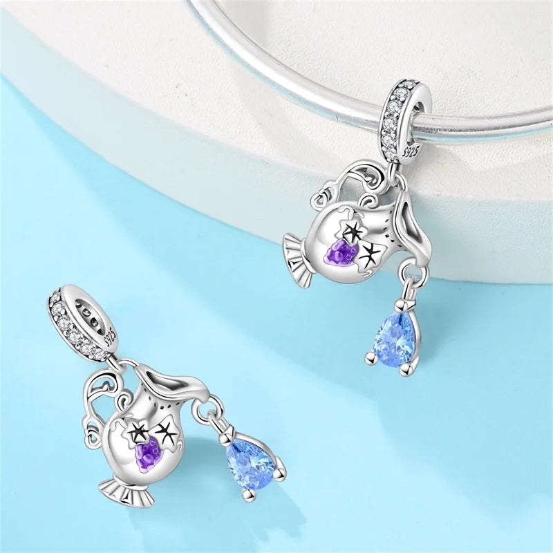 Sterling Silver Chameleon Blue Whale