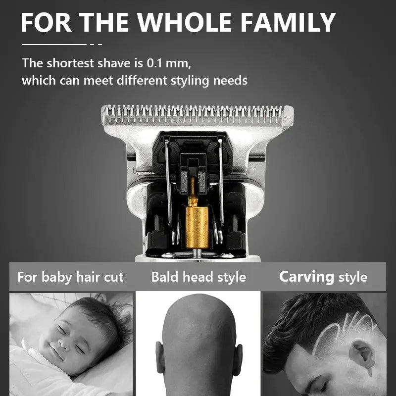 LCD Hair Clippers T9 Deluxe Hair Cutting Machine Pro