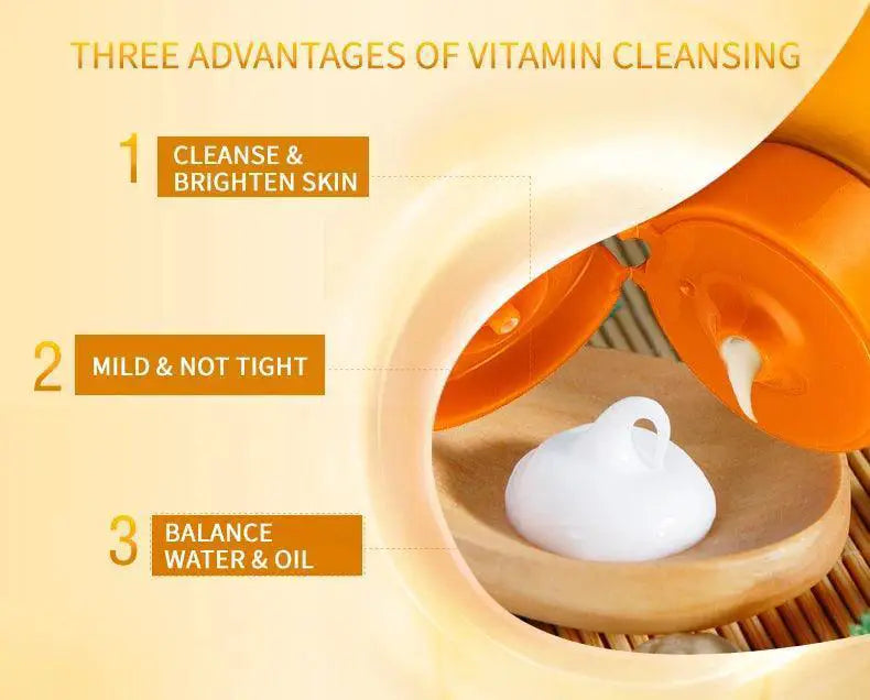 Radiant Glow Vitamin C Facial Cleanser for Luminous Skin