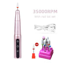 35000RPM Wireless Nail Drill: Pen USB Rechargeable Portable