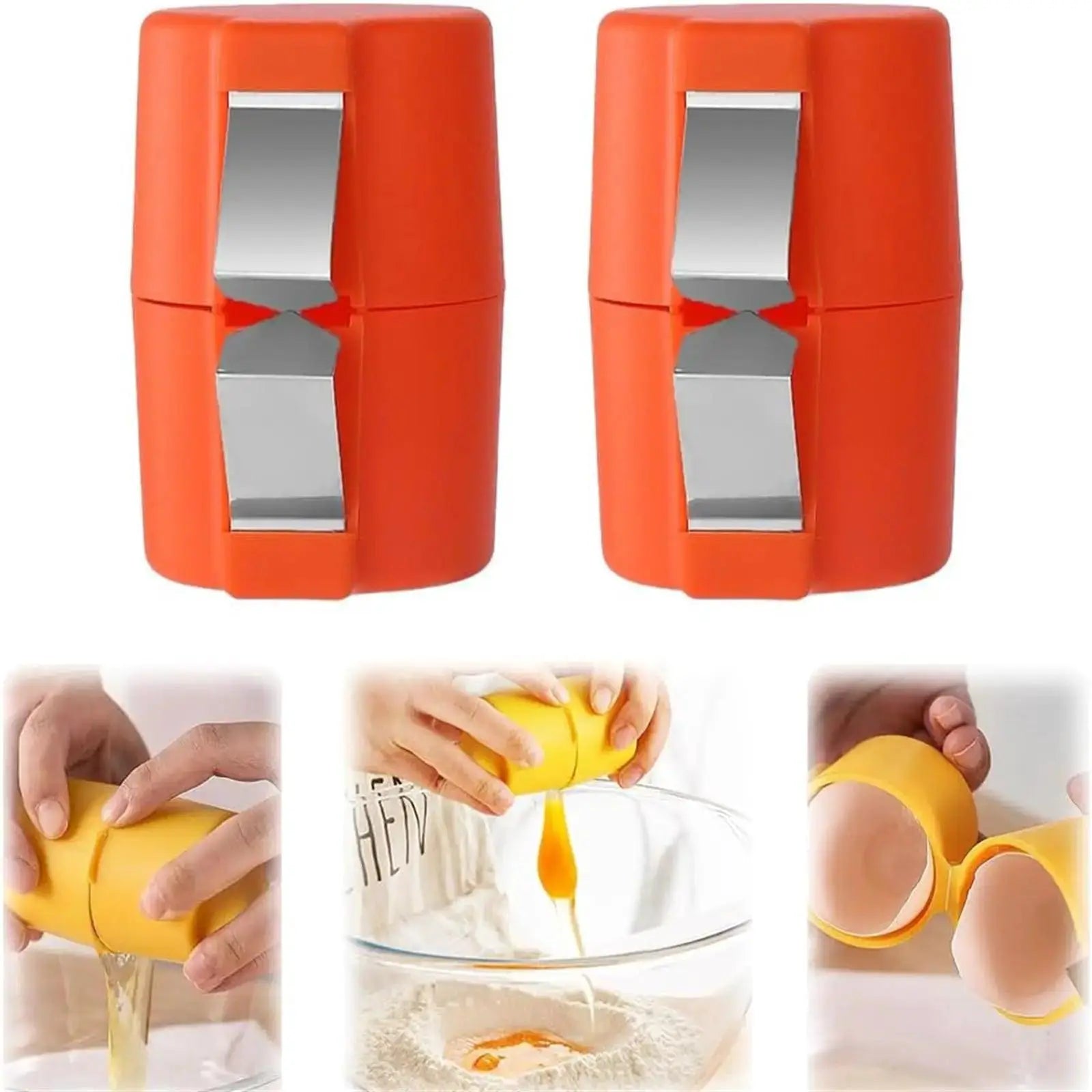 1/2pcs Handheld Egg Cracker Shell Opener Kitchen Gadget - OurLum.com