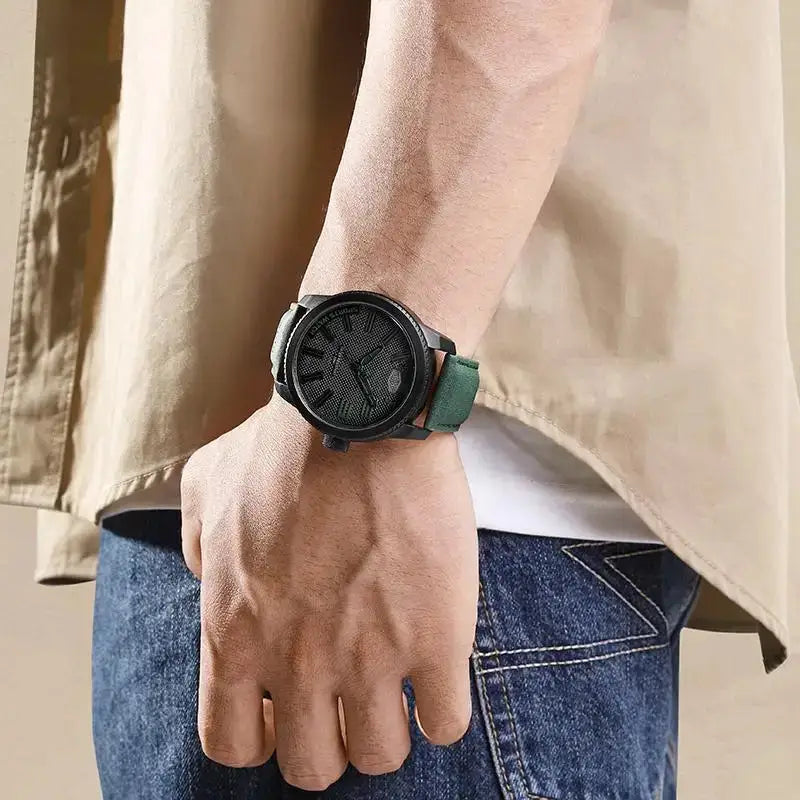 Heroforce Matte Black Leather Watch — product image 6