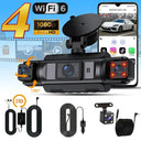 Smart Dashcam Night Vision All Angle 4 Channel WiFi Safety