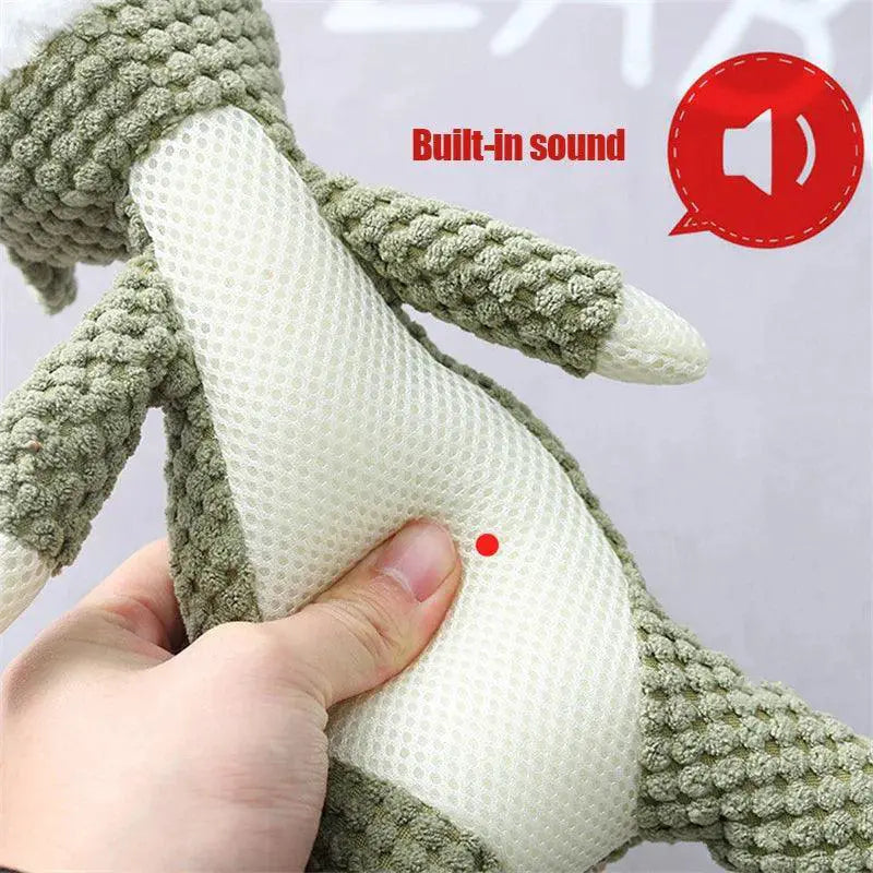Donkey Shaped Interactive Soft Plush Chew Toy With Squeaker
