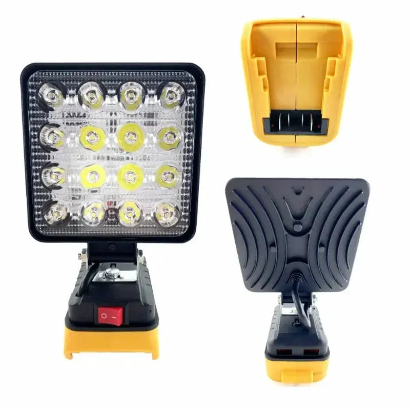 New LED Outdoors Flood Lights For 18V Work Light Flashlight
