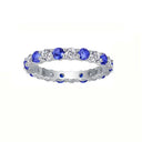 Moissanite Ring in Sterling Silver Grown