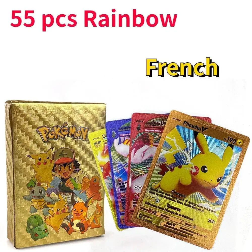 Pokemon Gold Foil Card Charizard Pikachu Arceus Vstar Vmax