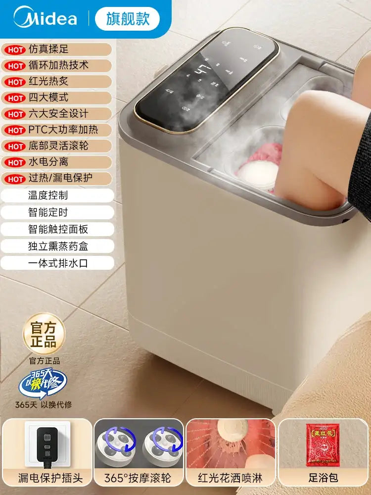 Fully Automatic Constant Temperature Heating Massage Foot Bath Bucket Household Holiday Gift