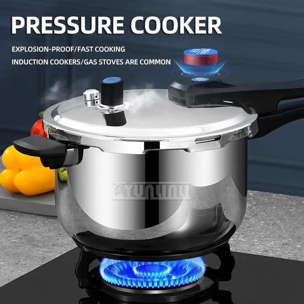 Gas Induction Compatible Stainless Steel Pressure Cooker