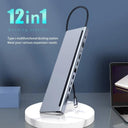 12-in-1 USB-C Docking Station with 4K HDMI and Audio Hub