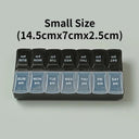 Weekly Portable Pill Organizer with 14 Compartments
