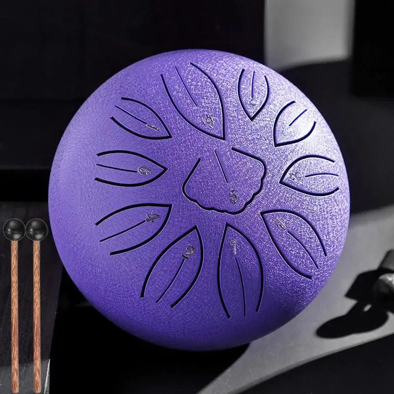 Hluru Glucophone Steel Tongue Drum 6 Inch 11 Notes C5
