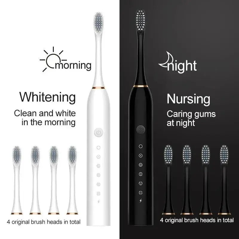 Electric Ultrasonic Toothbrush Six Speed Mode USB Charging - OurLum.com